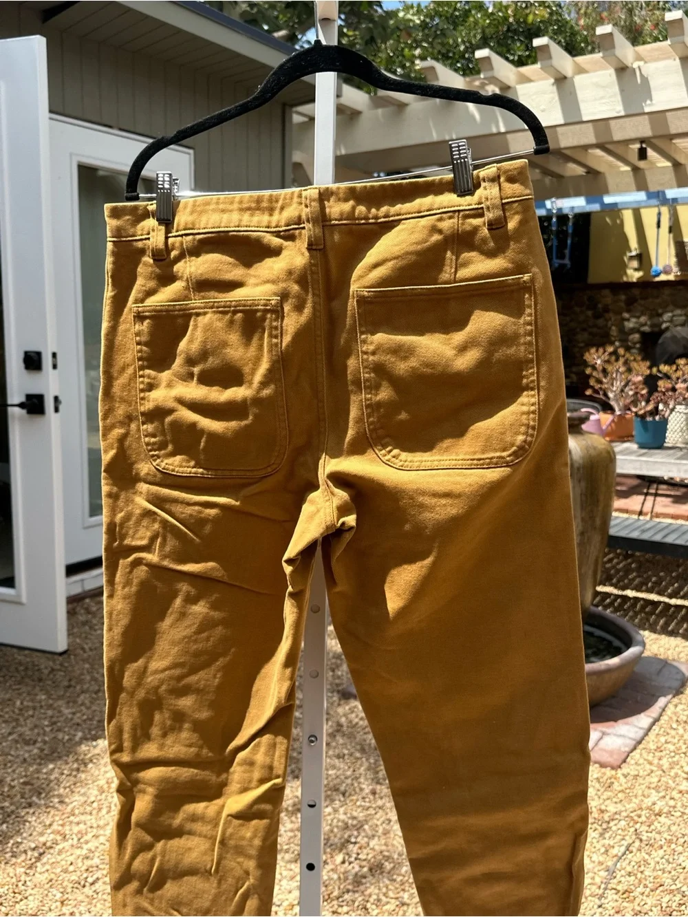 Acne Studios Men's Mustard Twill Chinos